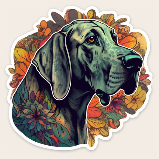 Great Dane Dog Vinyl Decal Sticker for Car, Laptop, Tumbler and more # 2229