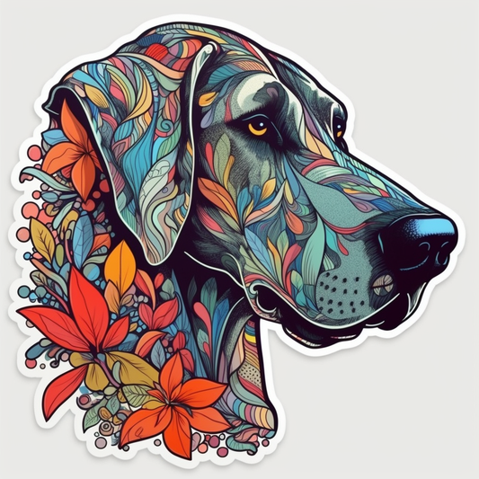 Great Dane Dog Vinyl Decal Sticker for Car, Laptop, Tumbler and more # 2232