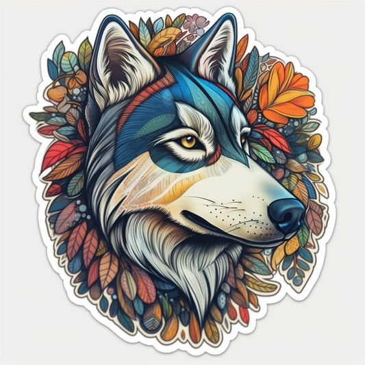 Siberian Dog Vinyl Decal Sticker for Car, Laptop, Tumbler and more # 2076