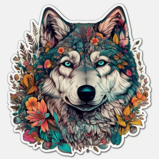 Siberian Dog Vinyl Decal Sticker for Car, Laptop, Tumbler and more # 002300