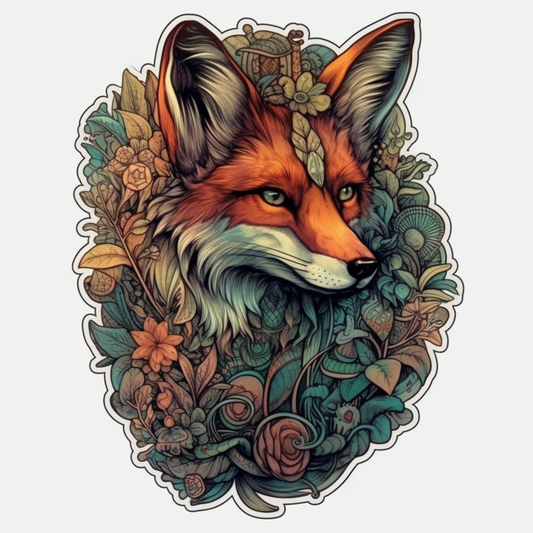 Fox Vinyl Decal Sticker for Car, Laptop, Tumbler and more # 00427