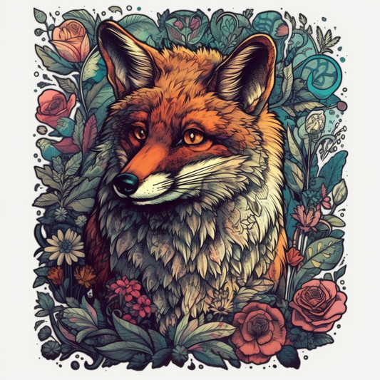 Fox Vinyl Decal Sticker for Car, Laptop, Tumbler and more # 00440