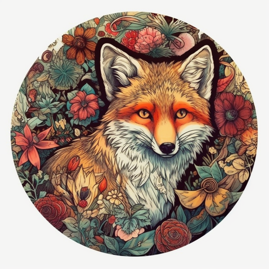 Fox Vinyl Decal Sticker for Car, Laptop, Tumbler and more # 00441