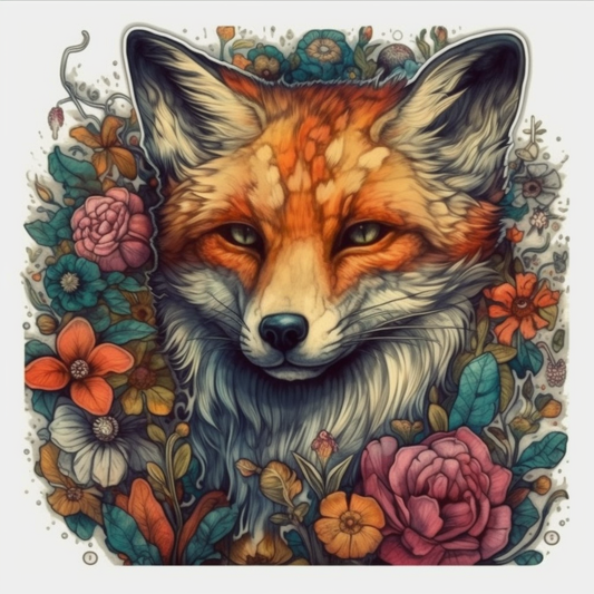 Fox Vinyl Decal Sticker for Car, Laptop, Tumbler and more # 00439