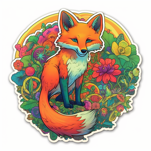 Fox Vinyl Decal Sticker for Car, Laptop, Tumbler and more # 00424