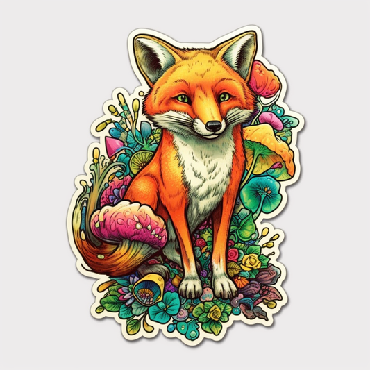 Fox Vinyl Decal Sticker for Car, Laptop, Tumbler and more # 00425