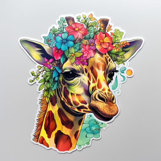 Giraffe Vinyl Decal Sticker for Car, Laptop, Tumbler and more # 001745
