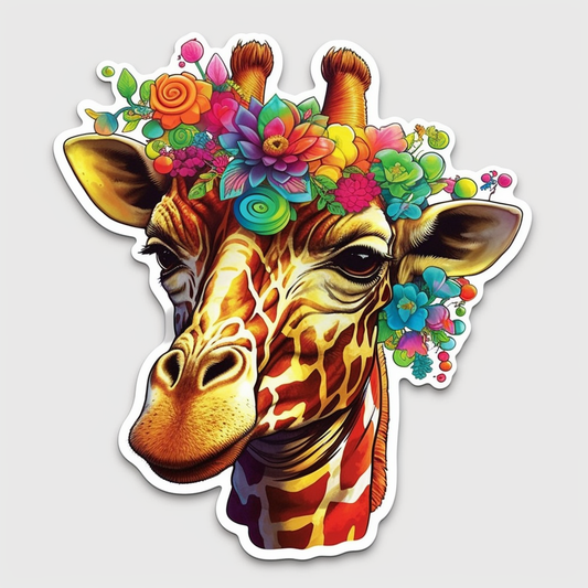 Giraffe Vinyl Decal Sticker for Car, Laptop, Tumbler and more # 001742