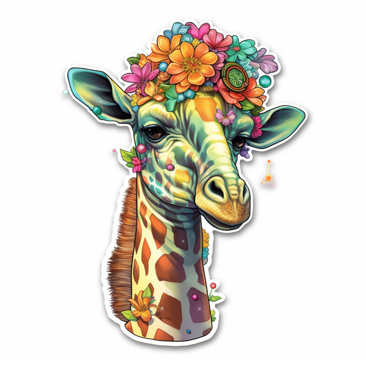 Giraffe Vinyl Decal Sticker for Car, Laptop, Tumbler and more # 001741
