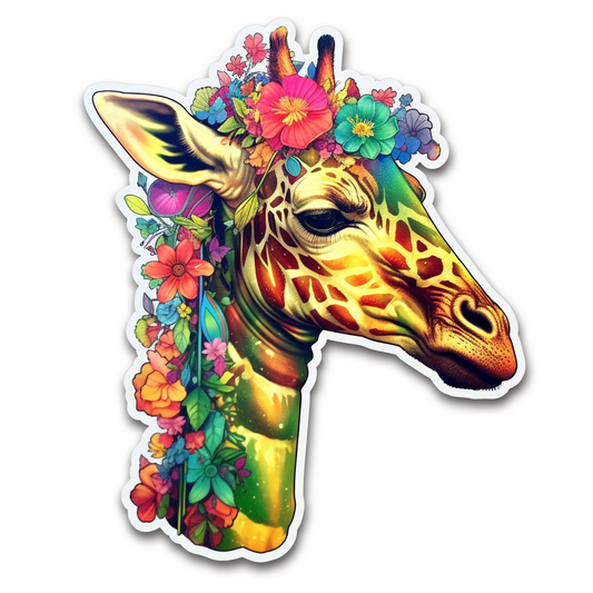 Giraffe Vinyl Decal Sticker for Car, Laptop, Tumbler and more # 001743