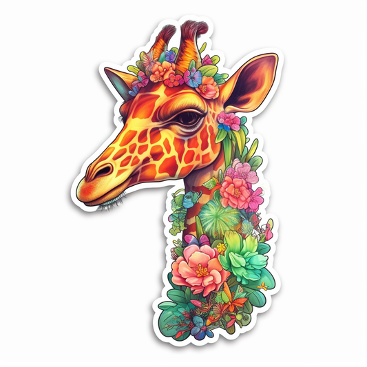 Giraffe Vinyl Decal Sticker for Car, Laptop, Tumbler and more # 001751