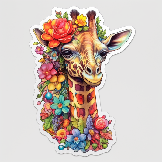 Giraffe Vinyl Decal Sticker for Car, Laptop, Tumbler and more # 001748