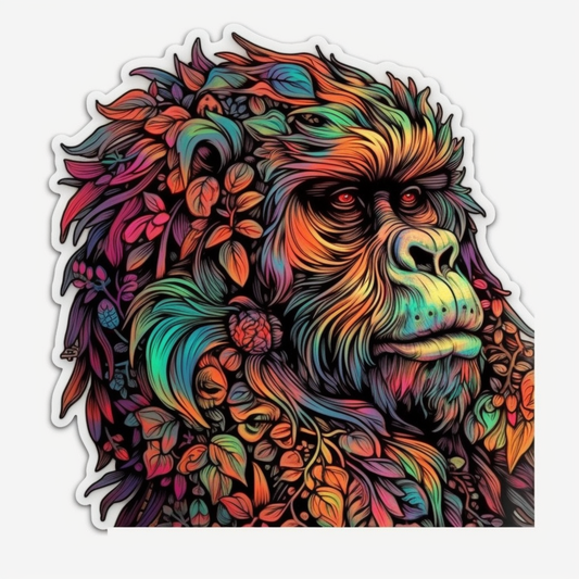 Gorilla Vinyl Decal Sticker for Car, Laptop, Tumbler and more # 00391