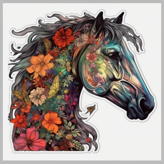 Horse Vinyl Decal Sticker for Car, Laptop, Tumbler and more # 00720
