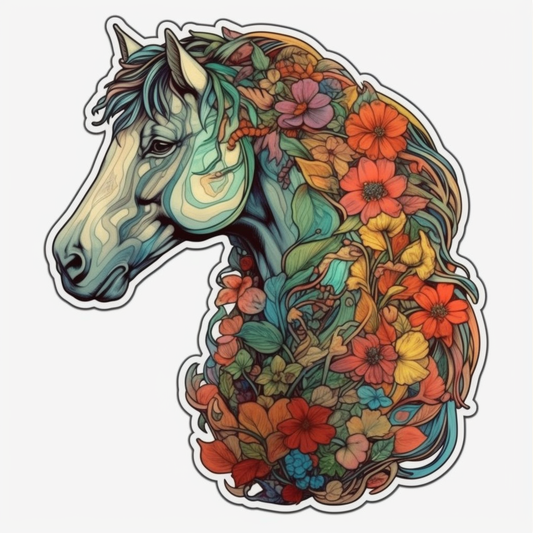 Horse Vinyl Decal Sticker for Car, Laptop, Tumbler and more # 00717