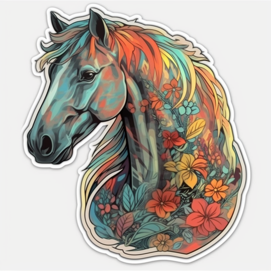 Horse Vinyl Decal Sticker for Car, Laptop, Tumbler and more # 00721