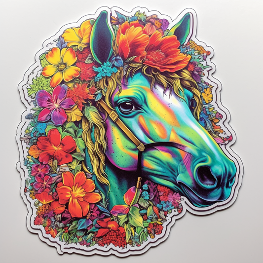 Horse Vinyl Decal Sticker for Car, Laptop, Tumbler and more # 00701