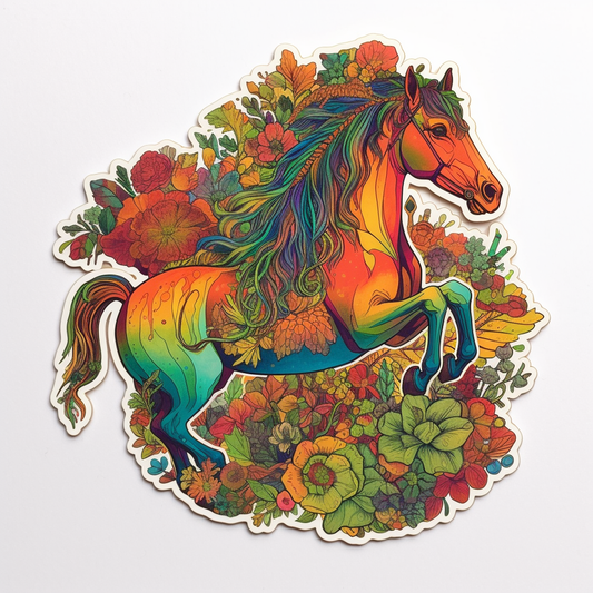 Horse Vinyl Decal Sticker for Car, Laptop, Tumbler and more # 00704