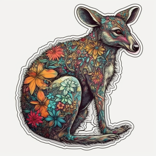 Kangaroo Vinyl Decal Sticker for Car, Laptop, Tumbler and more # 001686