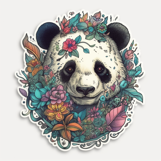 Panda Vinyl Decal Sticker for Car, Laptop, Tumbler and more # 006924