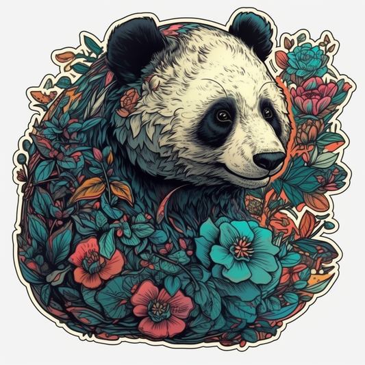 Panda Vinyl Decal Sticker for Car, Laptop, Tumbler and more # 006929