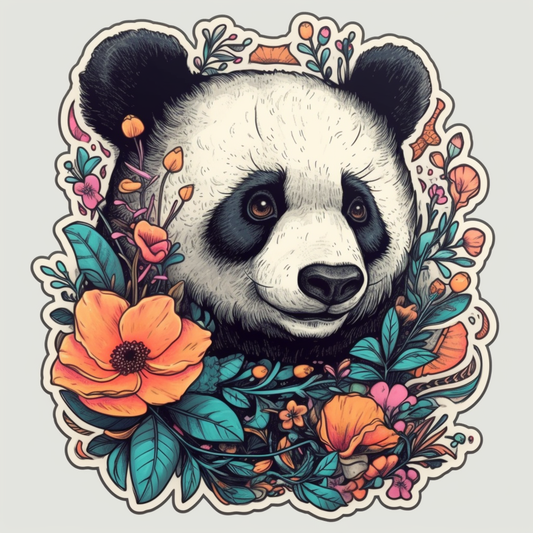Panda Vinyl Decal Sticker for Car, Laptop, Tumbler and more # 006937