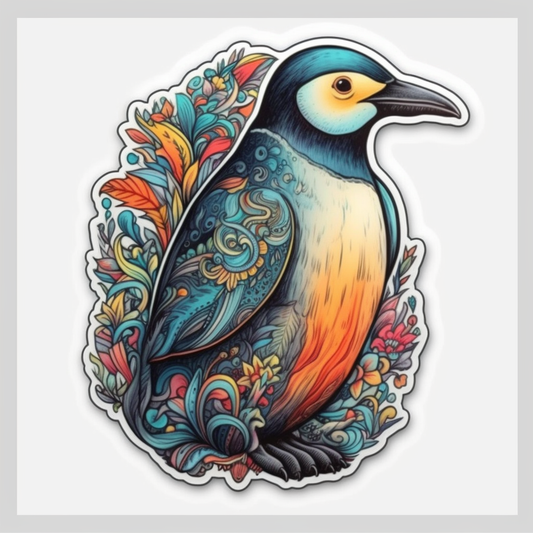 Penguin Vinyl Decal Sticker for Car, Laptop, Tumbler and more # 00348