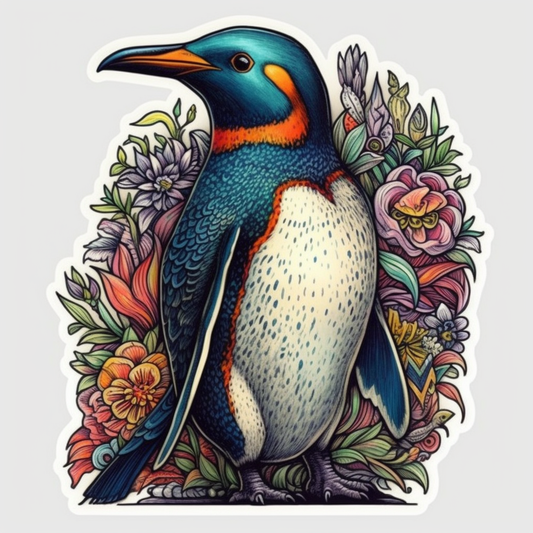 Penguin Vinyl Decal Sticker for Car, Laptop, Tumbler and more # 00344