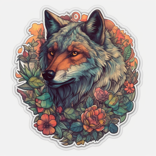 Wolf Vinyl Decal Sticker for Car, Laptop, Tumbler and more # 001833