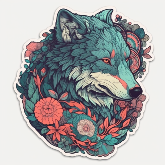 Wolf Vinyl Decal Sticker for Car, Laptop, Tumbler and more # 001830