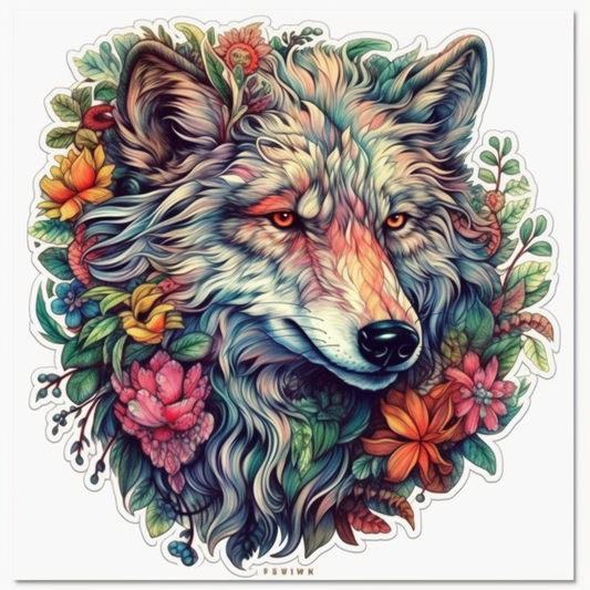 Wolf Vinyl Decal Sticker for Car, Laptop, Tumbler and more # 001832