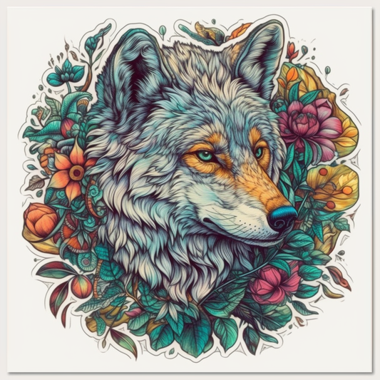 Wolf Vinyl Decal Sticker for Car, Laptop, Tumbler and more # 001838