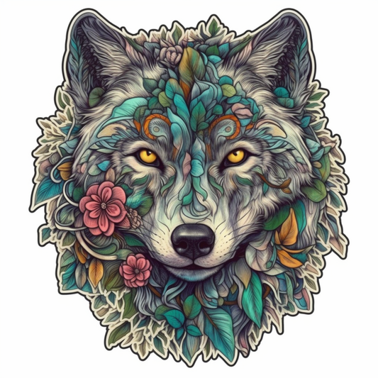 Wolf Vinyl Decal Sticker for Car, Laptop, Tumbler and more # 001852