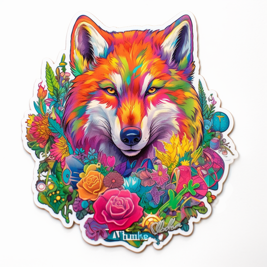 Wolf Vinyl Decal Sticker for Car, Laptop, Tumbler and more # 001834