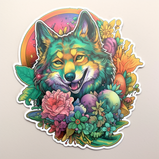 Wolf Vinyl Decal Sticker for Car, Laptop, Tumbler and more # 001822
