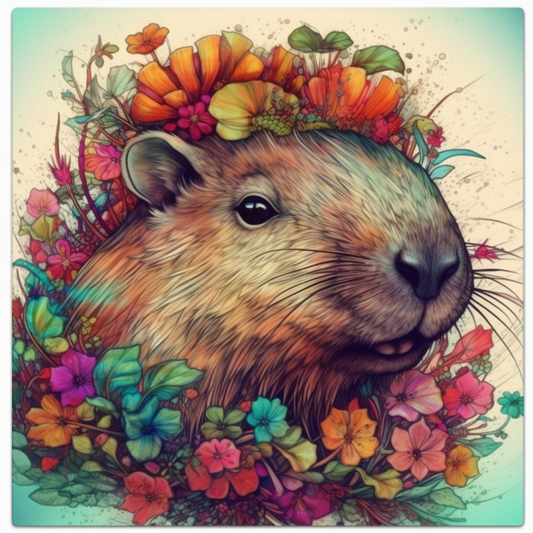Capybara Vinyl Decal Sticker for Car, Laptop, Tumbler and more # 003444