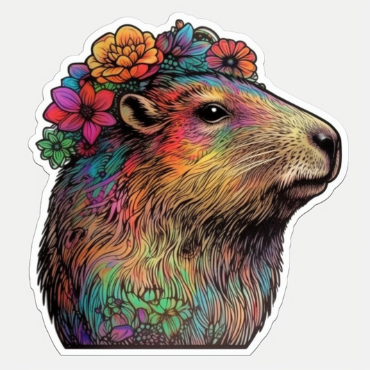 Capybara Vinyl Decal Sticker for Car, Laptop, Tumbler and more # 003443