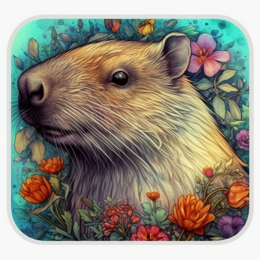 Capybara Vinyl Decal Sticker for Car, Laptop, Tumbler and more # 003440
