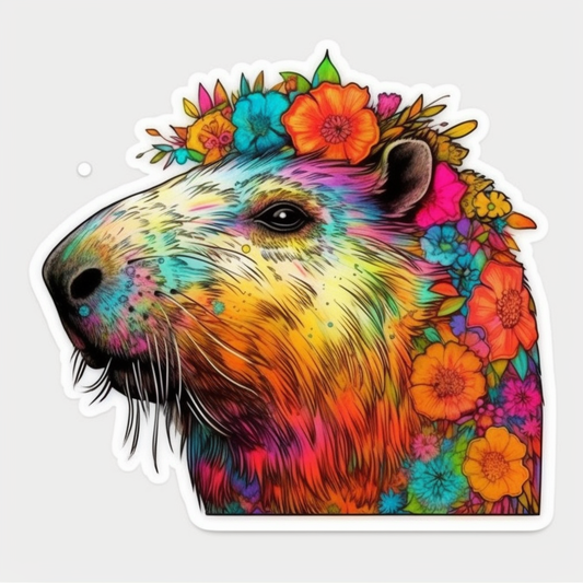 Capybara Vinyl Decal Sticker for Car, Laptop, Tumbler and more # 003456