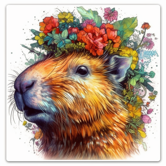 Capybara Vinyl Decal Sticker for Car, Laptop, Tumbler and more # 003448
