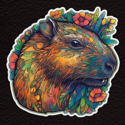 Capybara Vinyl Decal Sticker for Car, Laptop, Tumbler and more # 003446