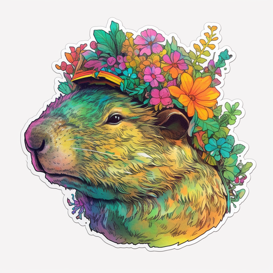 Capybara Vinyl Decal Sticker for Car, Laptop, Tumbler and more # 003468