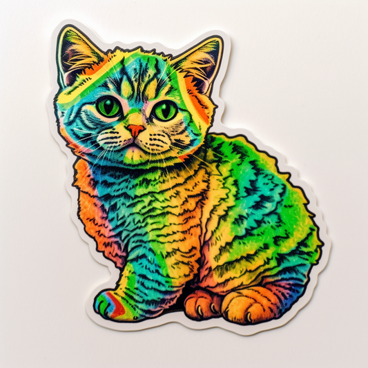 British Shorthair Cat Vinyl Decal Sticker for Car, Laptop, Tumbler and more # 00135