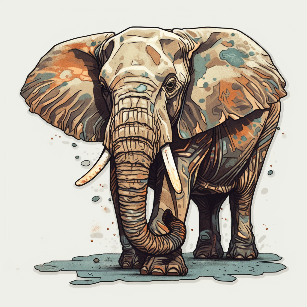 Elephant Vinyl Decal Sticker for Car, Laptop, Tumbler and more # 1919