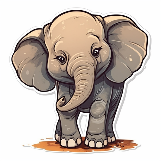 Elephant Vinyl Decal Sticker for Car, Laptop, Tumbler and more # 002355