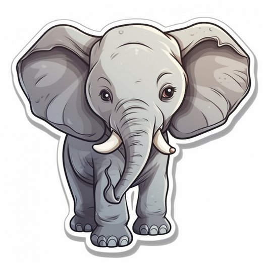 Elephant Vinyl Decal Sticker for Car, Laptop, Tumbler and more # 002241
