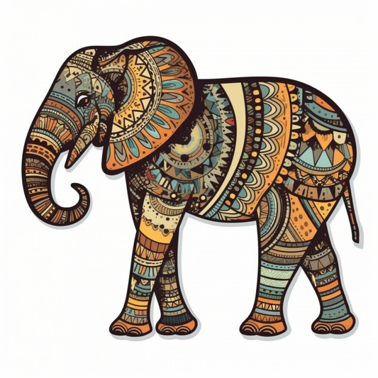 Elephant Vinyl Decal Sticker for Car, Laptop, Tumbler and more # 002390