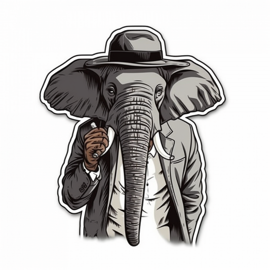 Elephant Vinyl Decal Sticker for Car, Laptop, Tumbler and more # 1957