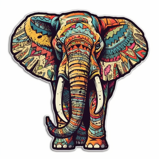 Elephant Vinyl Decal Sticker for Car, Laptop, Tumbler and more # 002360