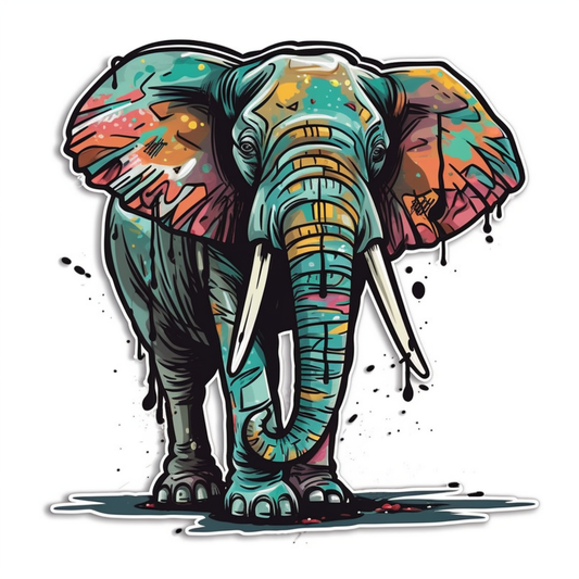 Elephant Vinyl Decal Sticker for Car, Laptop, Tumbler and more # 002526